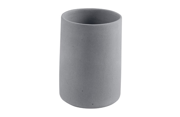 VASO PORTACEPILLOS        GRIS CEMENTO
