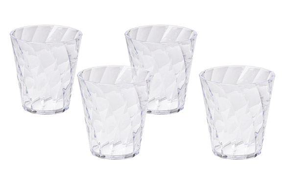 VASO ACRILICO DIAMOND SET 35 CL - TRANSP