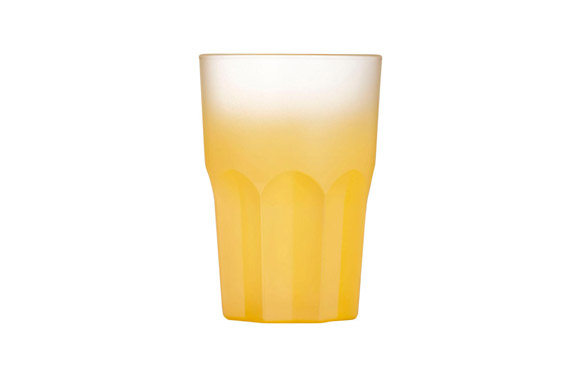 VASO CRISTAL SUMMER COLOR 40 CL AMARILLO