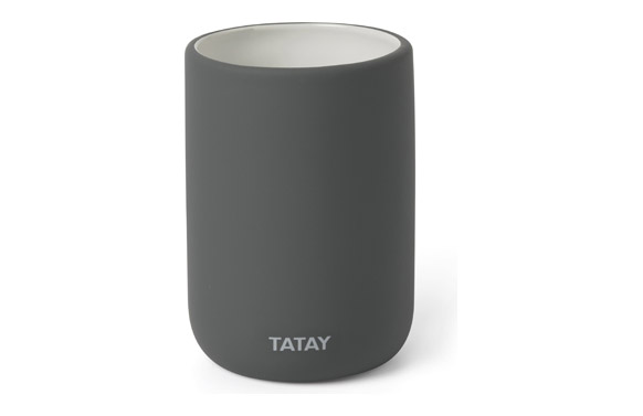 VASO PORTACEPILLOS GRIS ANSOFT