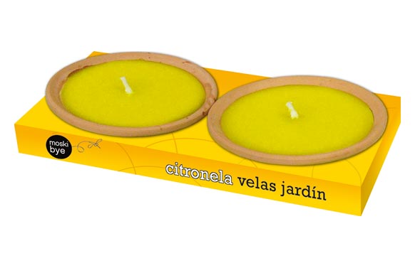 VELA PLATO TERRACOTA (PACKDIAMETRO 14 CM