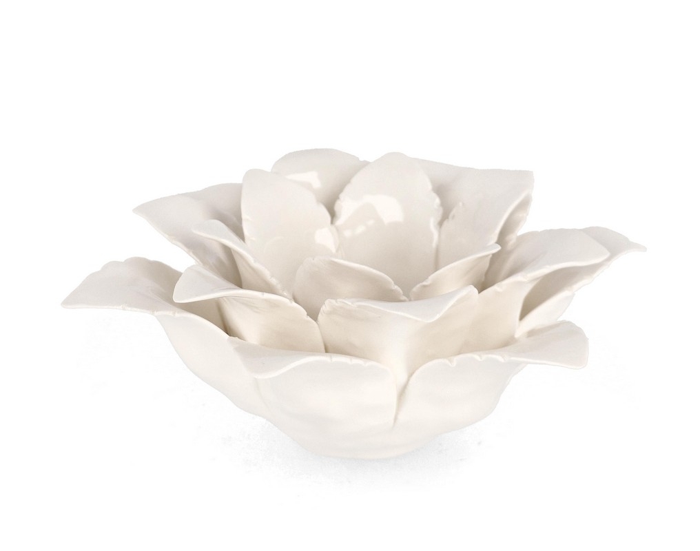 VELA FLOR 24,5X8,5 BLANCA       FLORAG26