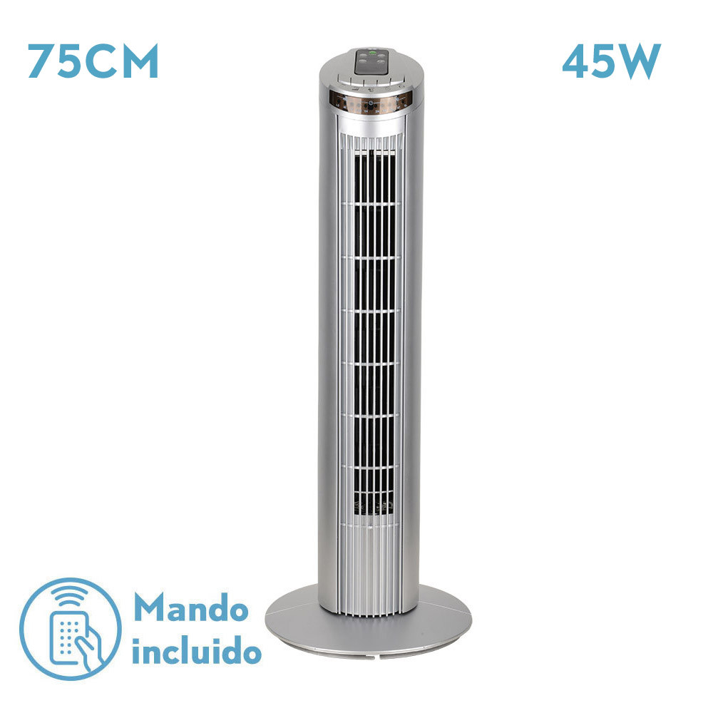 VENTILADOR TORRE PLATA 3V.45W ORBIGO