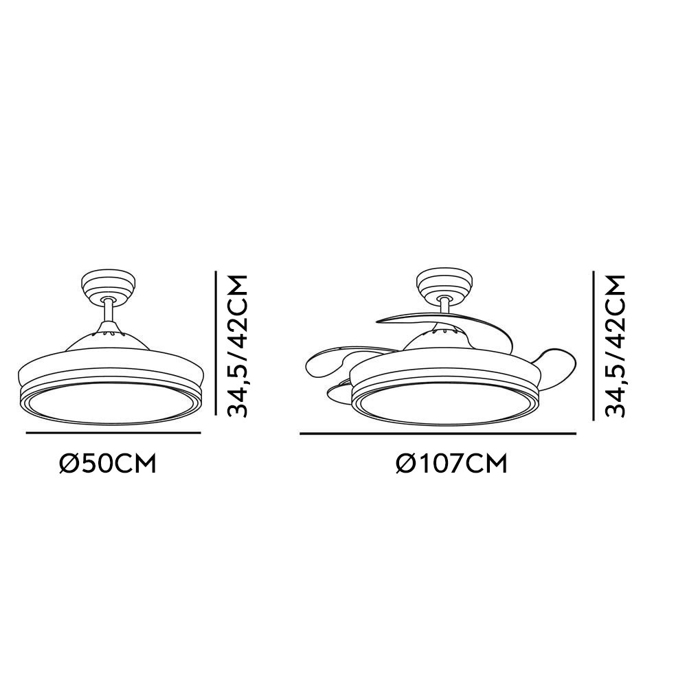 VENTILADOR BAYOMO BLANCO ASPAS DESP. 59W 3