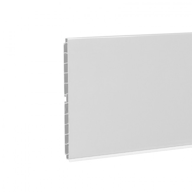 ZOCALO PVC/ALUM 165MM BLANCO     4 MTS
