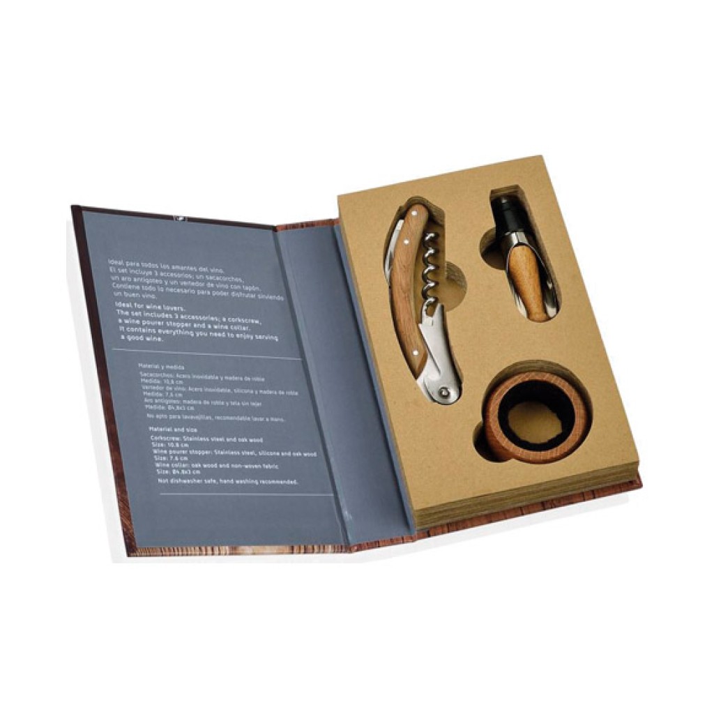 ACCESORIOS VINO SET 3 PIEZ17,6 X 11,2 X