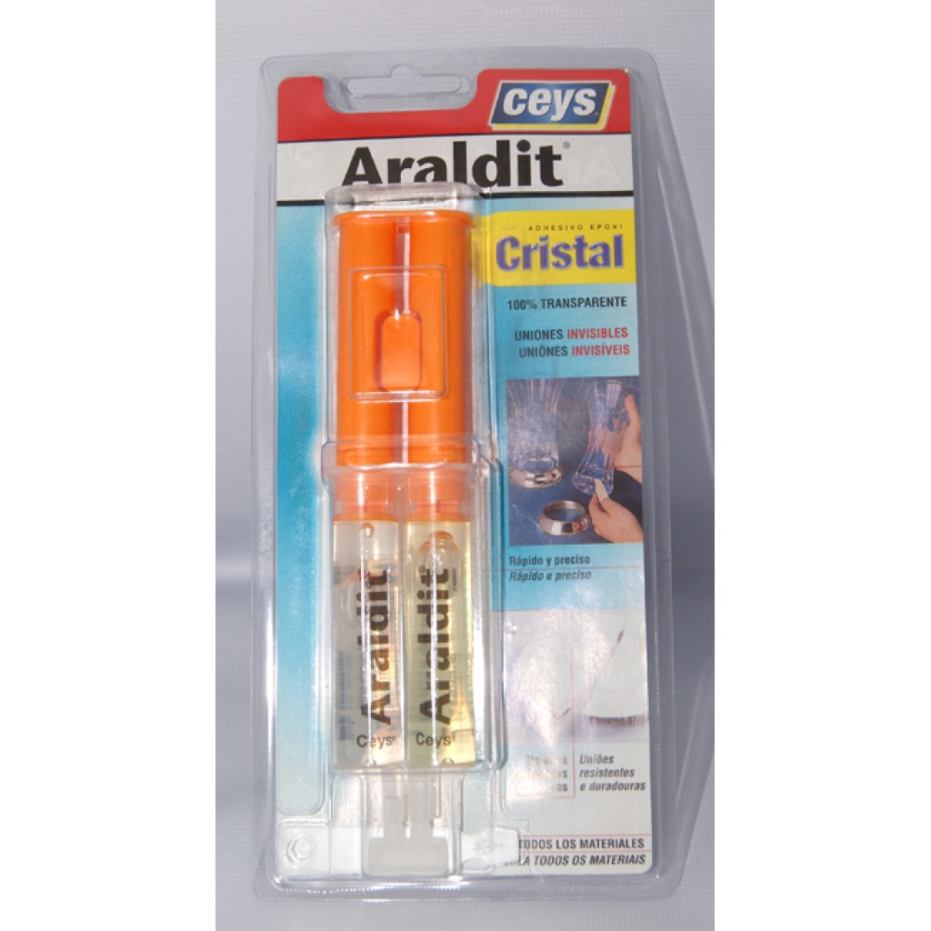 ADHESIVO ARALDITE JERINGA 24 ML TRANSPAR