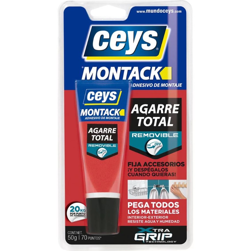 ADHESIVO MONTACK DESMONTABLE 50 G