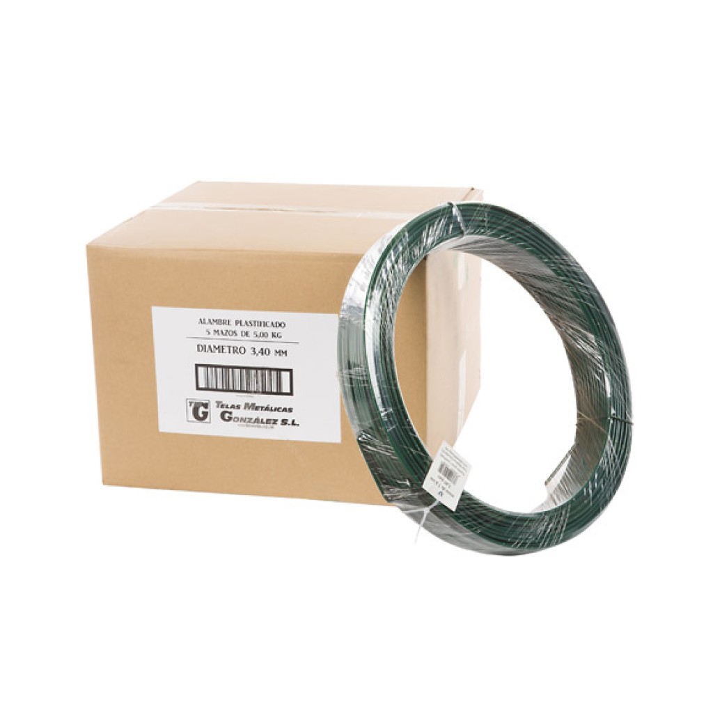 ALAMBRE PLASTIFICADO VERDE5 KG