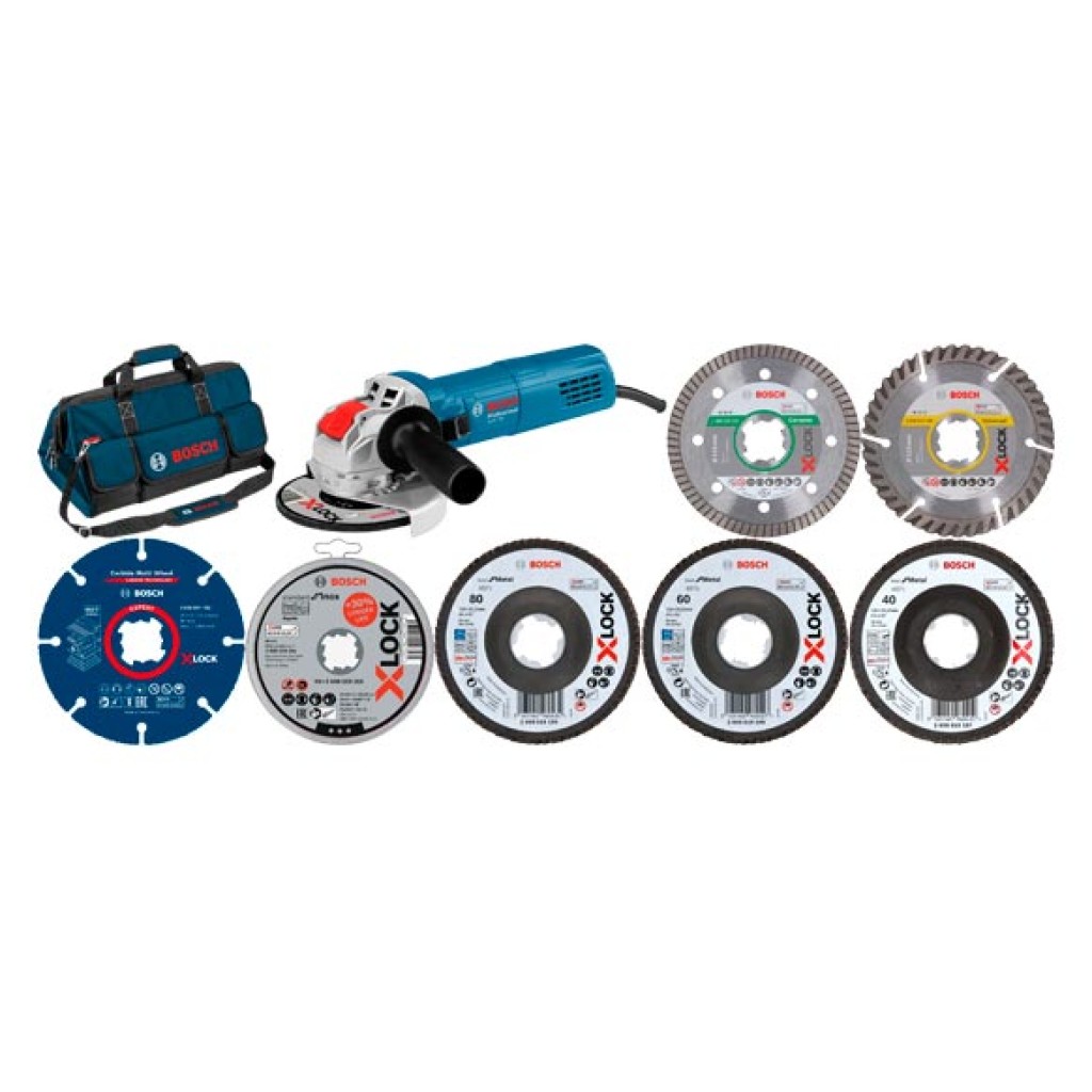 AMOLADORA CON CABLE GWX 75+ DISCOS X-LOC