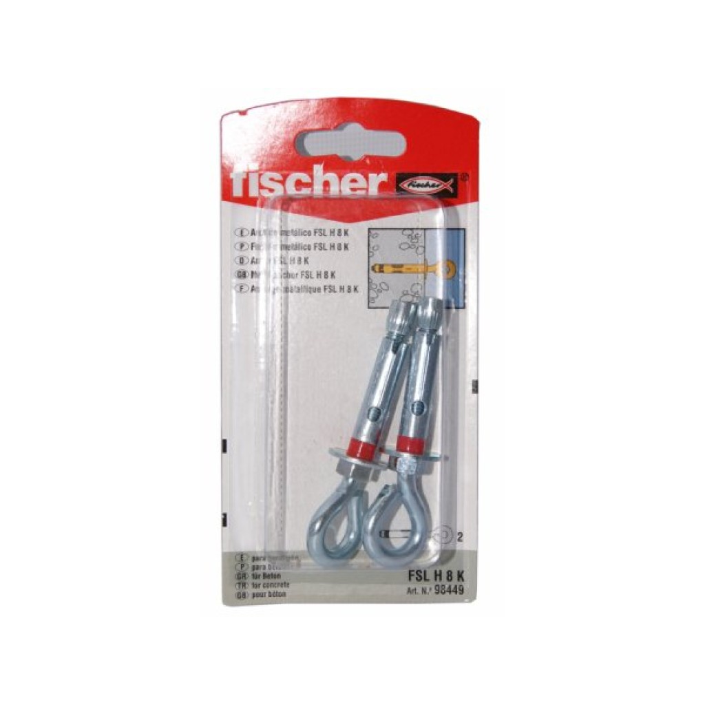 ANCLAJE FISCHER FSL-H  8 K BLISTER