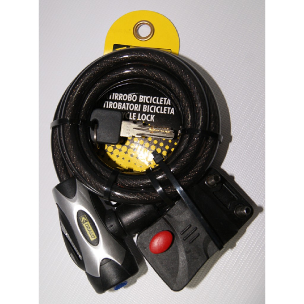 ANTIRROBO CABLE ESPIRAL DR185 LLAVE