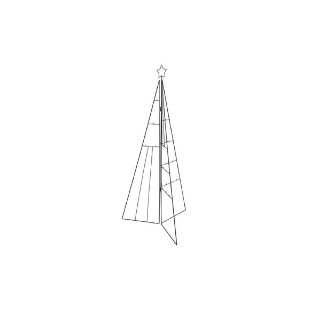 ARBOL NAVIDAD METALICO FOT3D 115 CM NEGR
