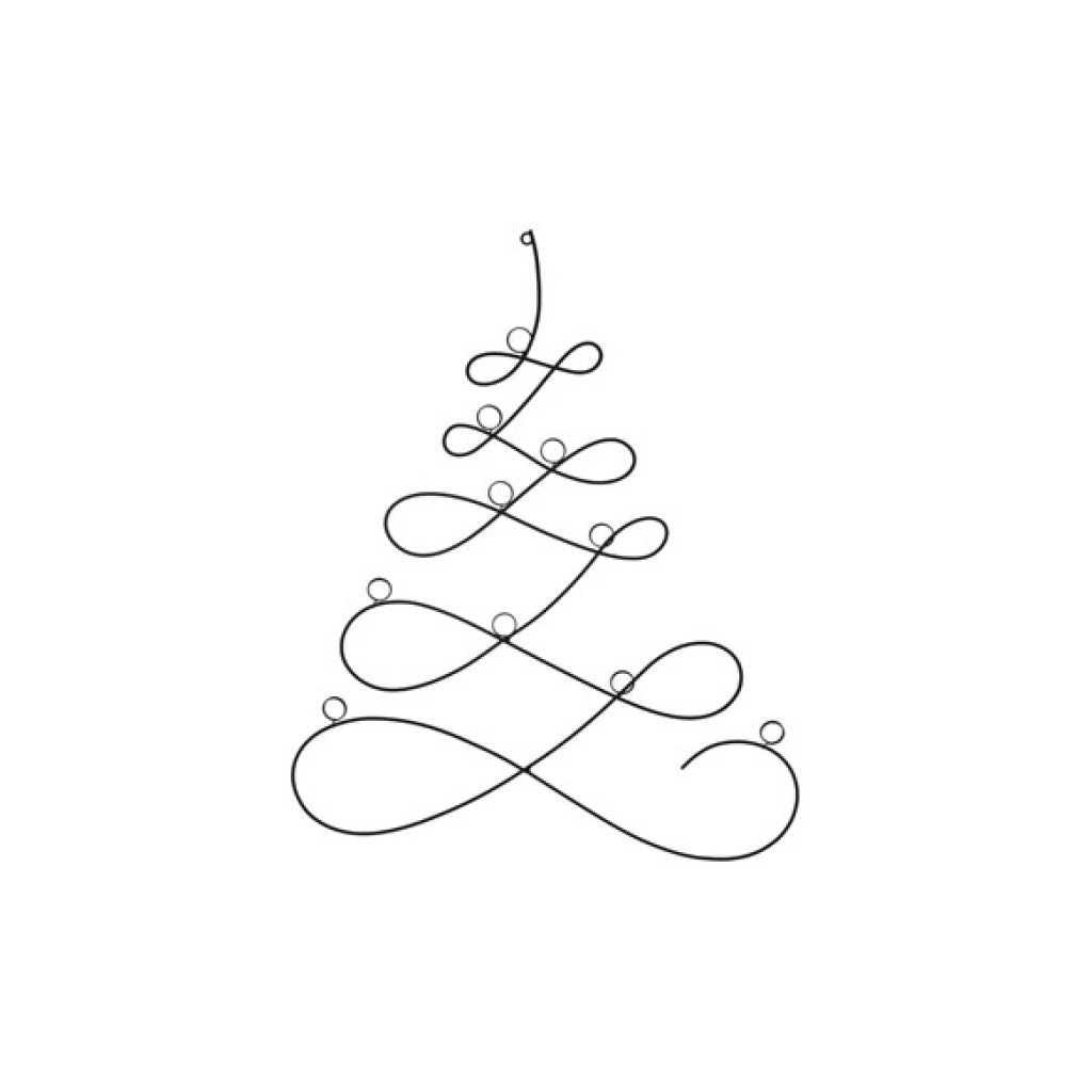 ARBOL NAVIDAD METALICO PAR67 CM NEGRO