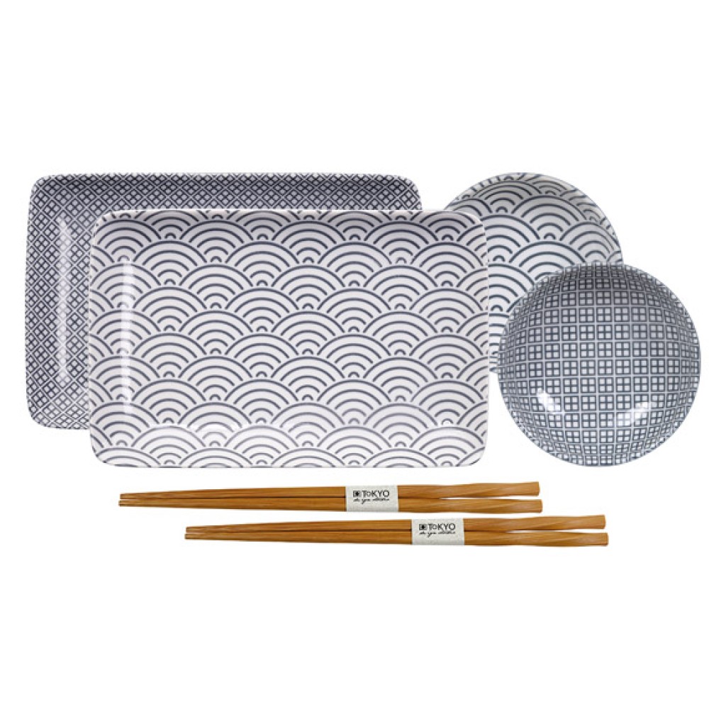 BANDEJA SUSHI SET NIPPON G6 PIEZAS