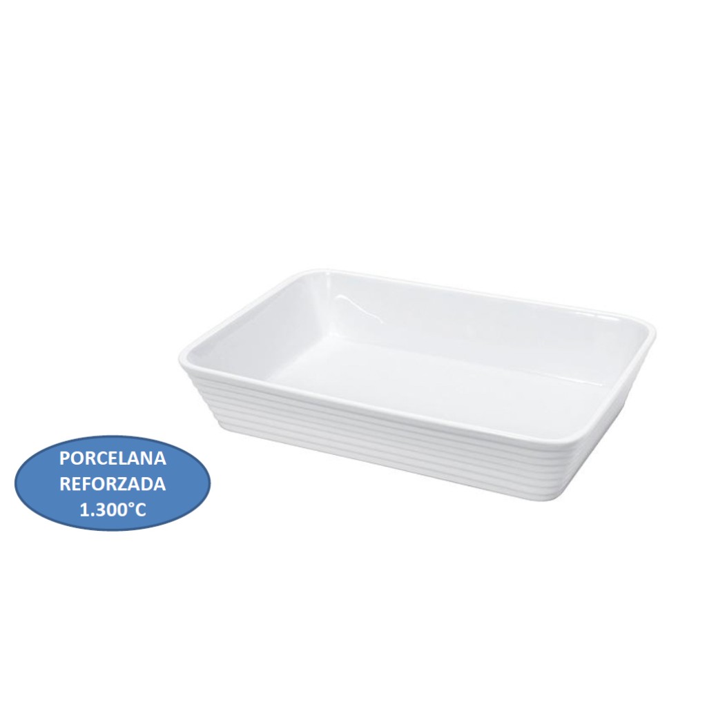BANDEJA PORCELANA 35X24X6CM   0750118235