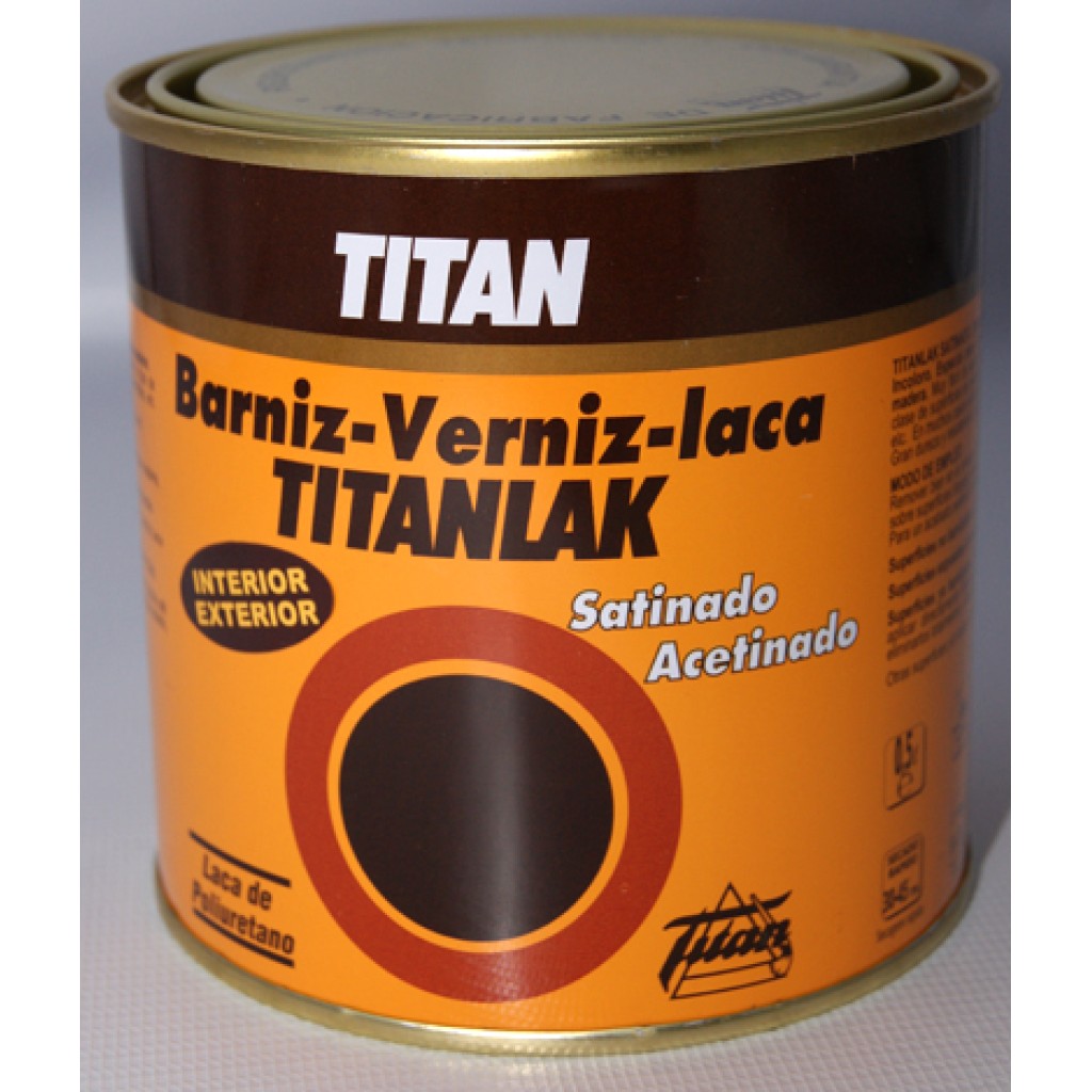 BARNIZ LACA TITANLAK SATINADO 0,5LT.