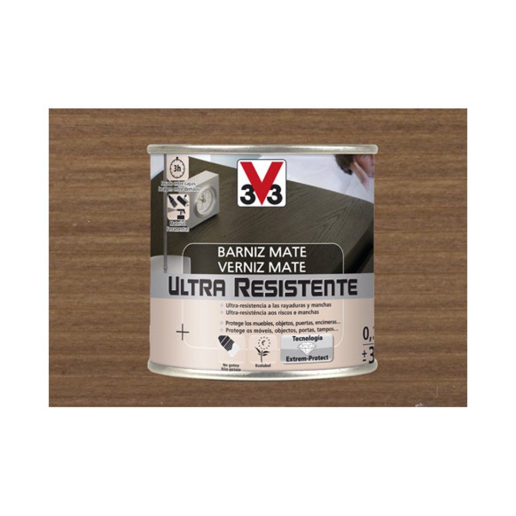 BARNIZ INTERIOR AL AGUA UL250 ML NOGAL