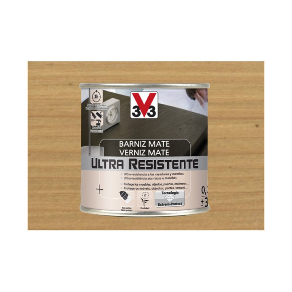 BARNIZ INTERIOR AL AGUA UL250 ML ROBLE C