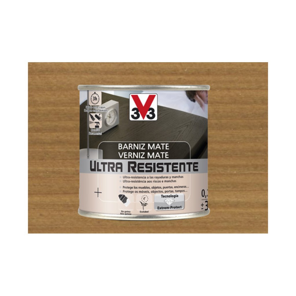 BARNIZ INTERIOR AL AGUA UL250 ML ROBLE O
