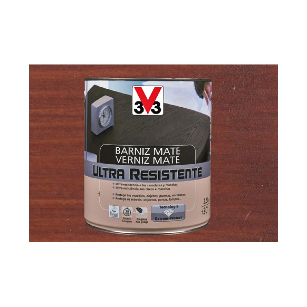 BARNIZ INTERIOR AL AGUA UL750 ML CAOBA