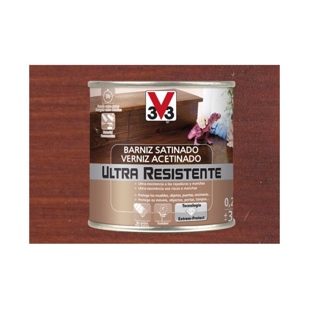 BARNIZ INTERIOR AL AGUA UL250 ML CAOBA