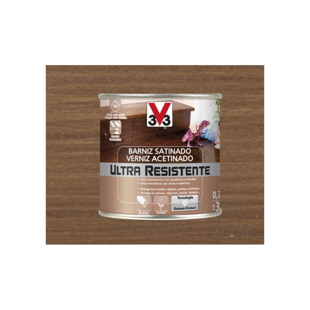 BARNIZ INTERIOR AL AGUA UL250 ML NOGAL