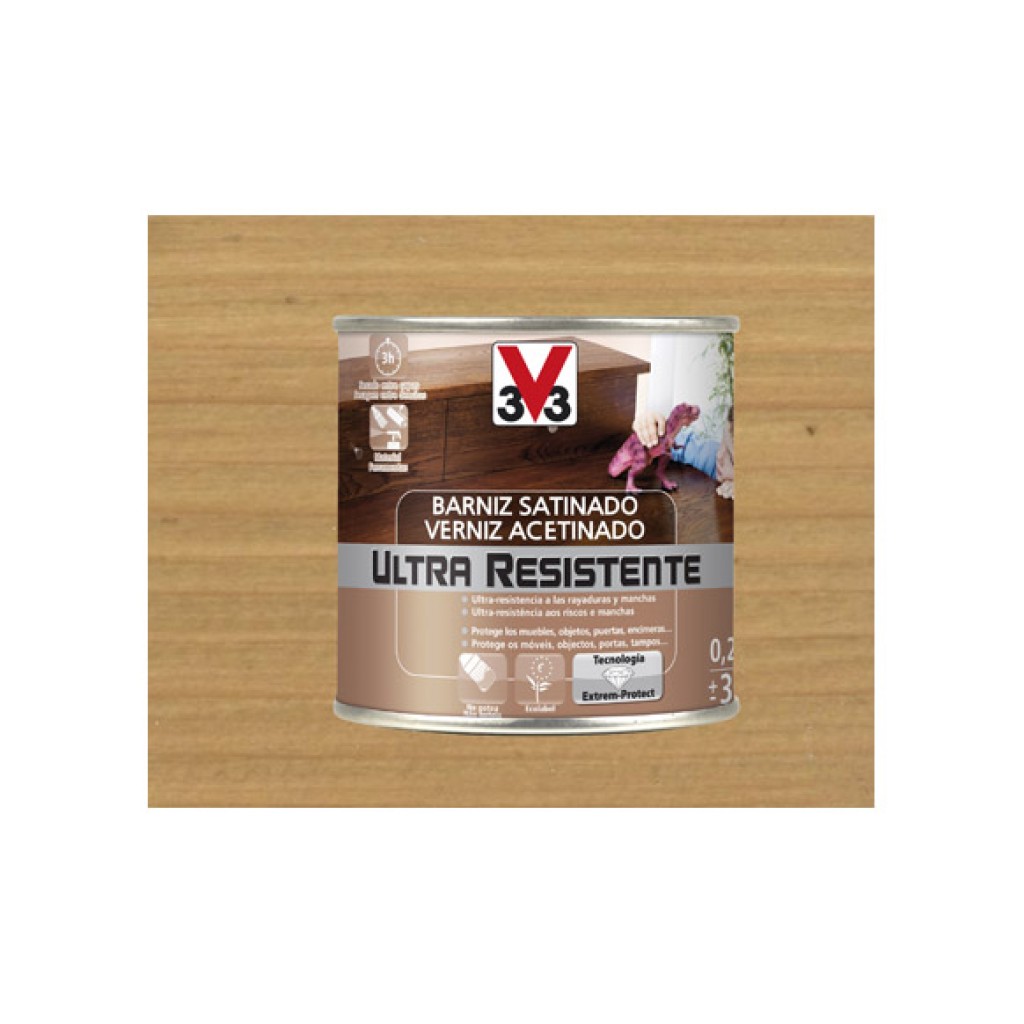 BARNIZ INTERIOR AL AGUA UL250 ML ROBLE C