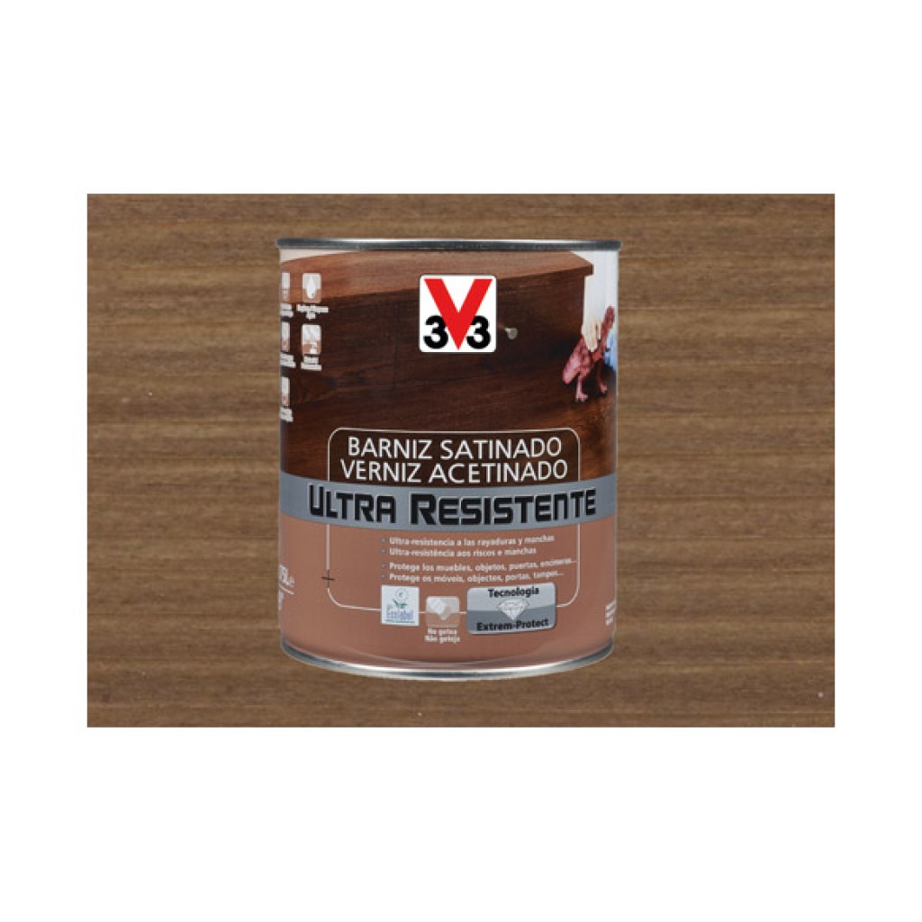 BARNIZ INTERIOR AL AGUA UL750 ML NOGAL