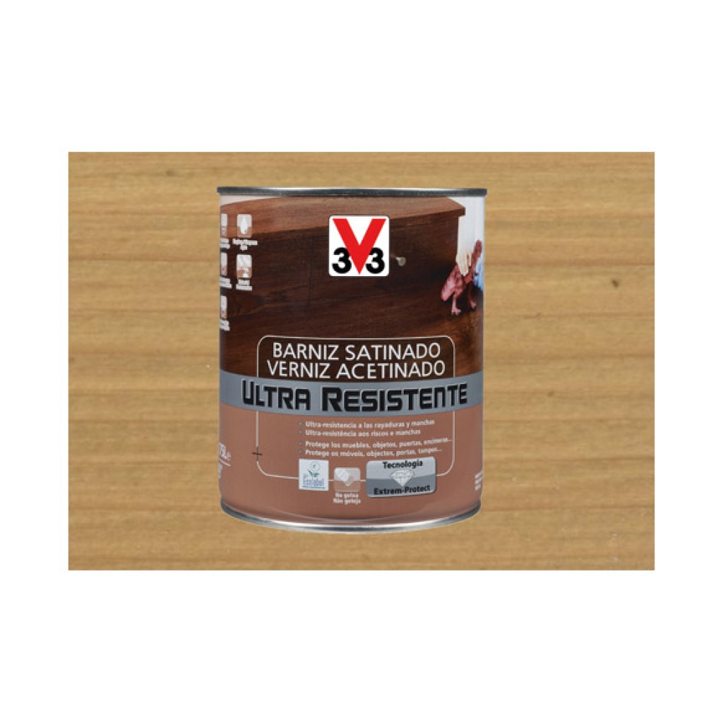 BARNIZ INTERIOR AL AGUA UL750 ML ROBLE C