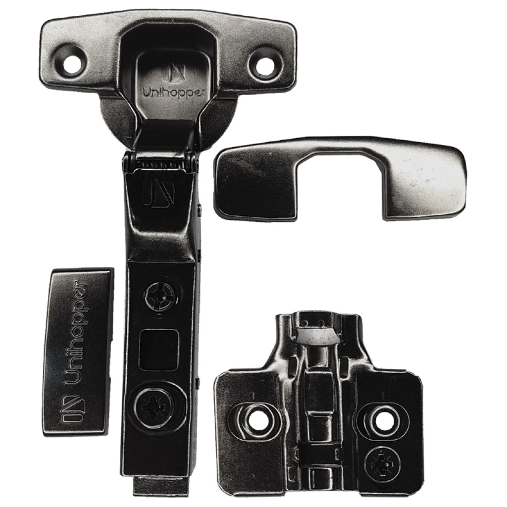 BISAGRA UNIHOPPER RECTA C/FRENO NEGRA