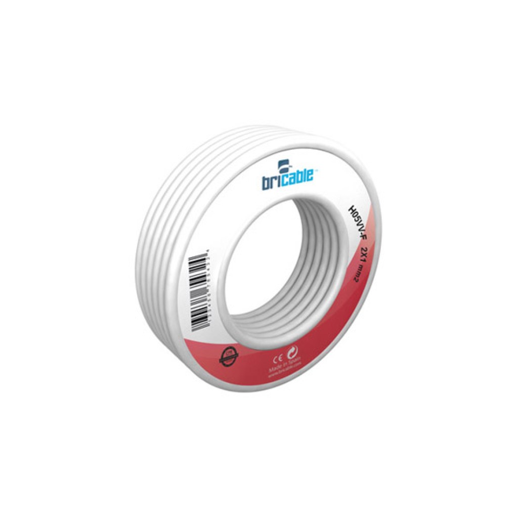 CABLE MANGUERA PLANA H03VV25MT BLANCO