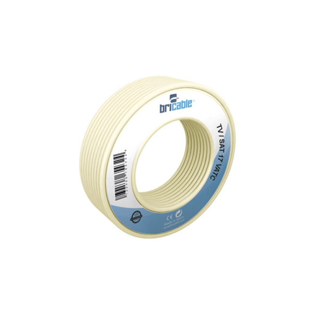 CABLE TELEFONO 4 HILOS    25MT MARFIL