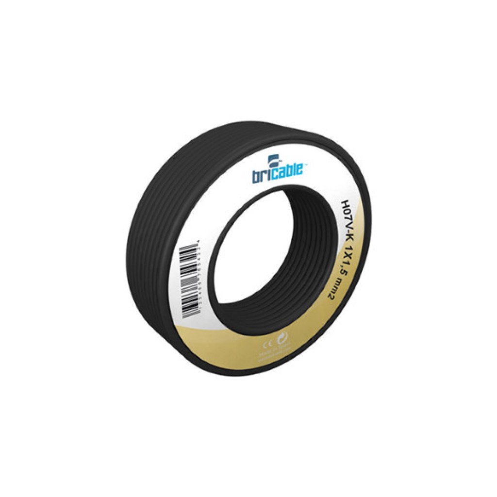 CABLE UNIPOLAR FLEXIBLE 1 5MT NEGRO