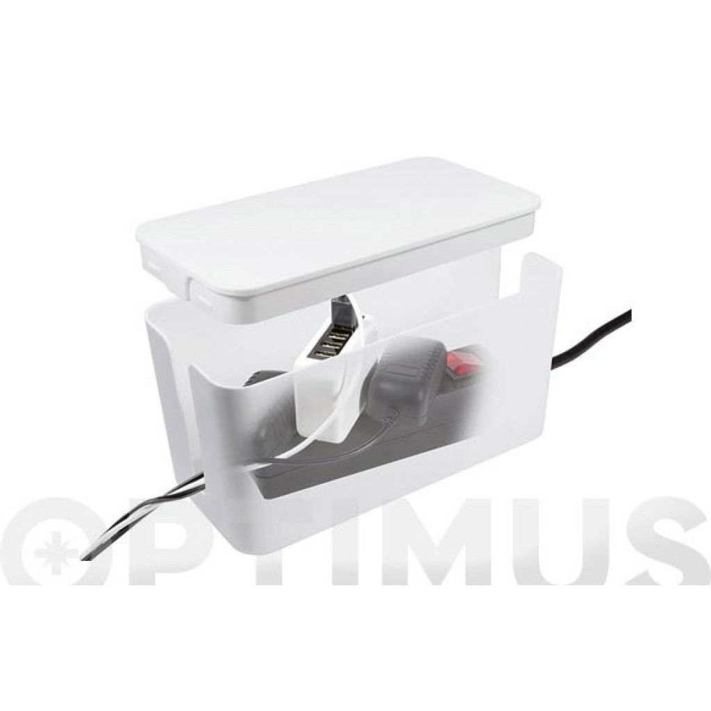 CAJA CUBRECABLES BLANCA   235X115X120MM