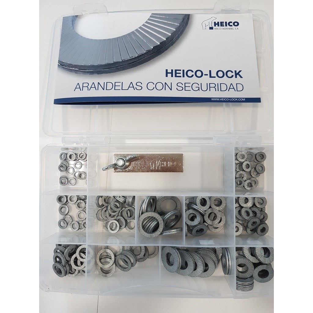 CAJA SURTIDA HEICO-LOCK N§1 ARANDELAS