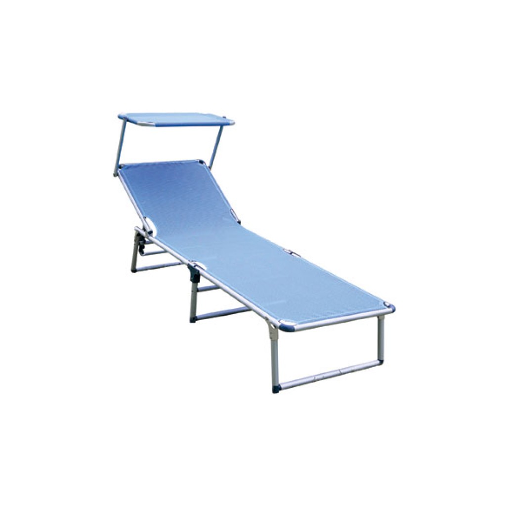 CAMA PLAYA CON PARASOL    ALUMINIO FIBRE