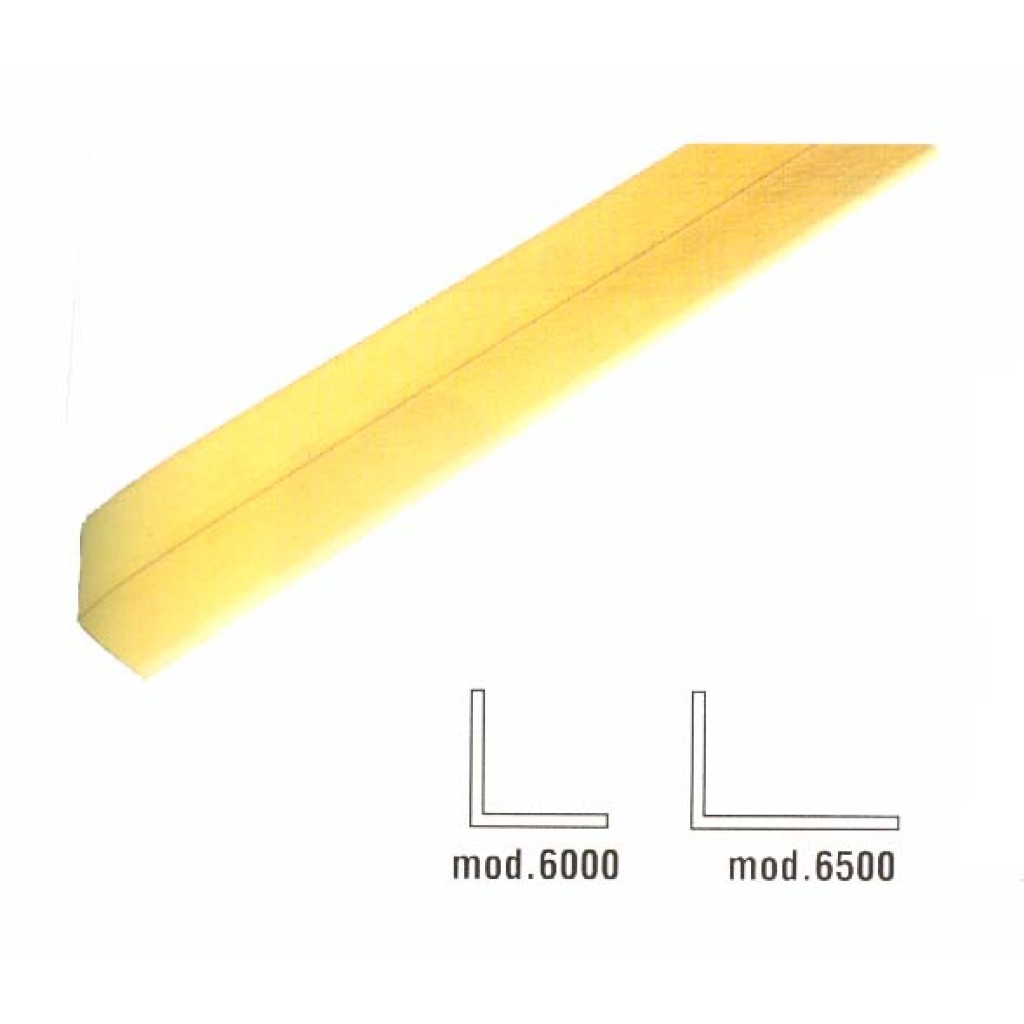 CANTONERA 6000-25X25X1.3 ALUM. BLANCO