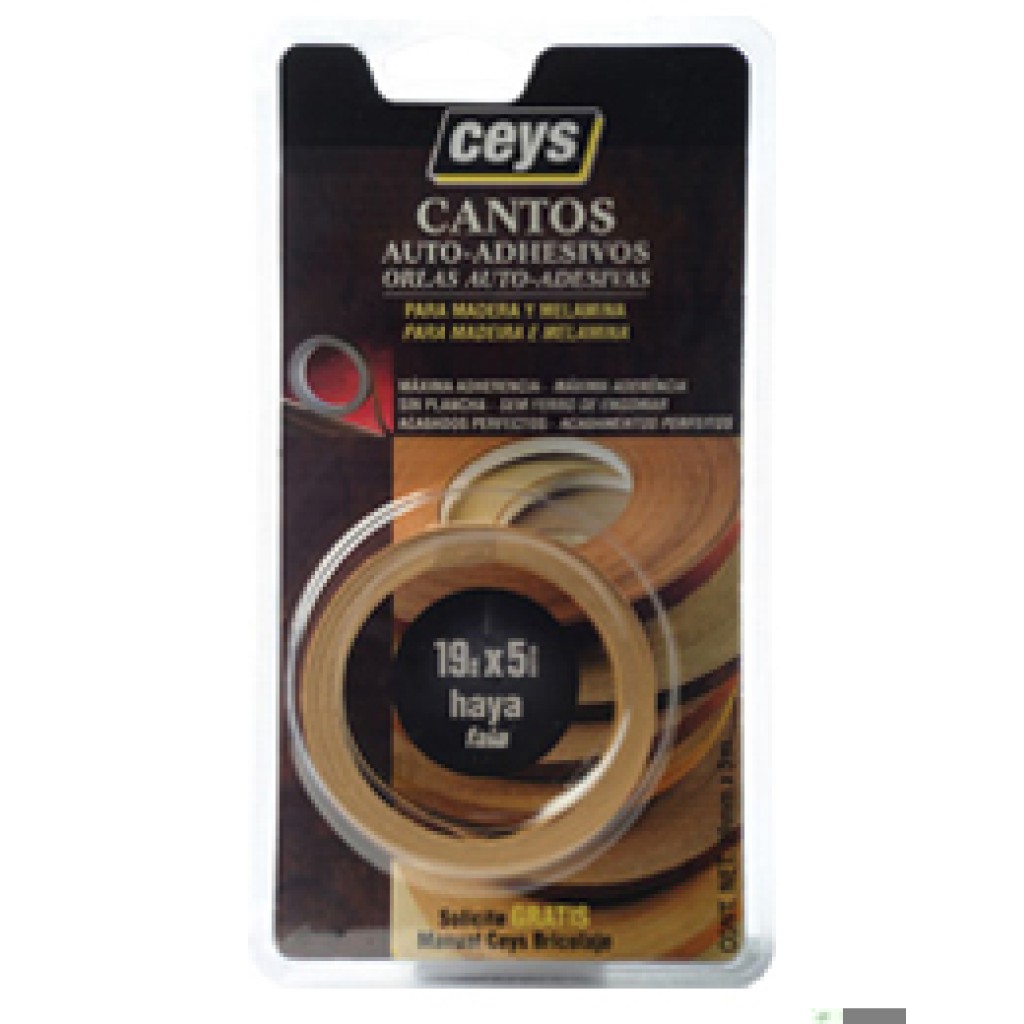 CANTO ADHESIVO PARA MADERA5 M X 19 MM SA