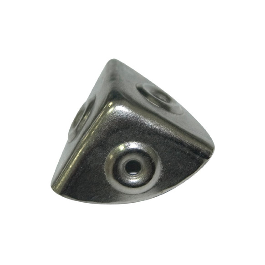 CANTONERA NIQUELADA 4 PZ    28X28 MM.