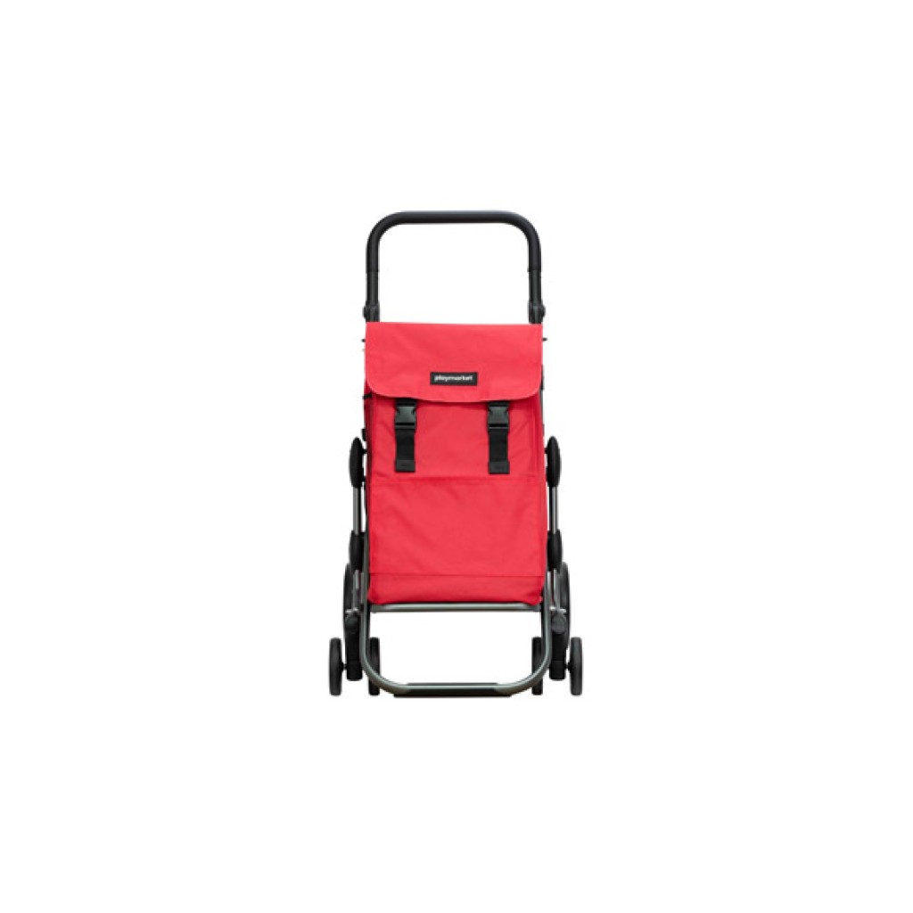 CARRO COMPRA 4 RUEDAS GIR.ROJO