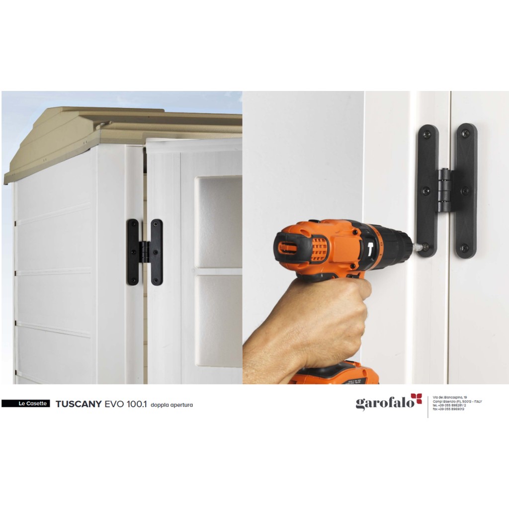 CASETA RESINA TUSCANY EVO 192X22,5X82,5