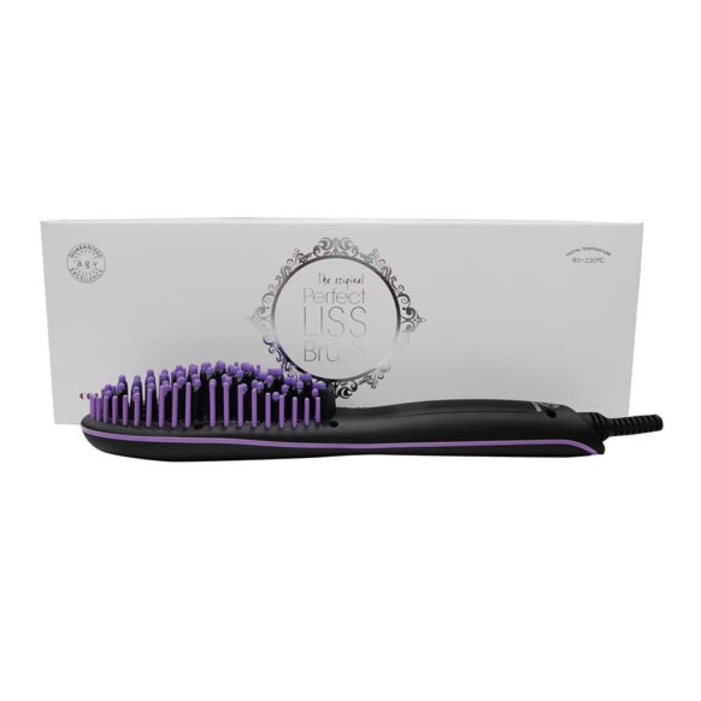 CEPILLO ALISADOR PELO     NEGRO/PURPURA