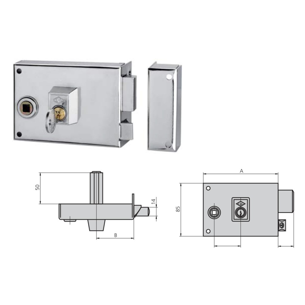 CERRADURA CVL 1125BR  120 I