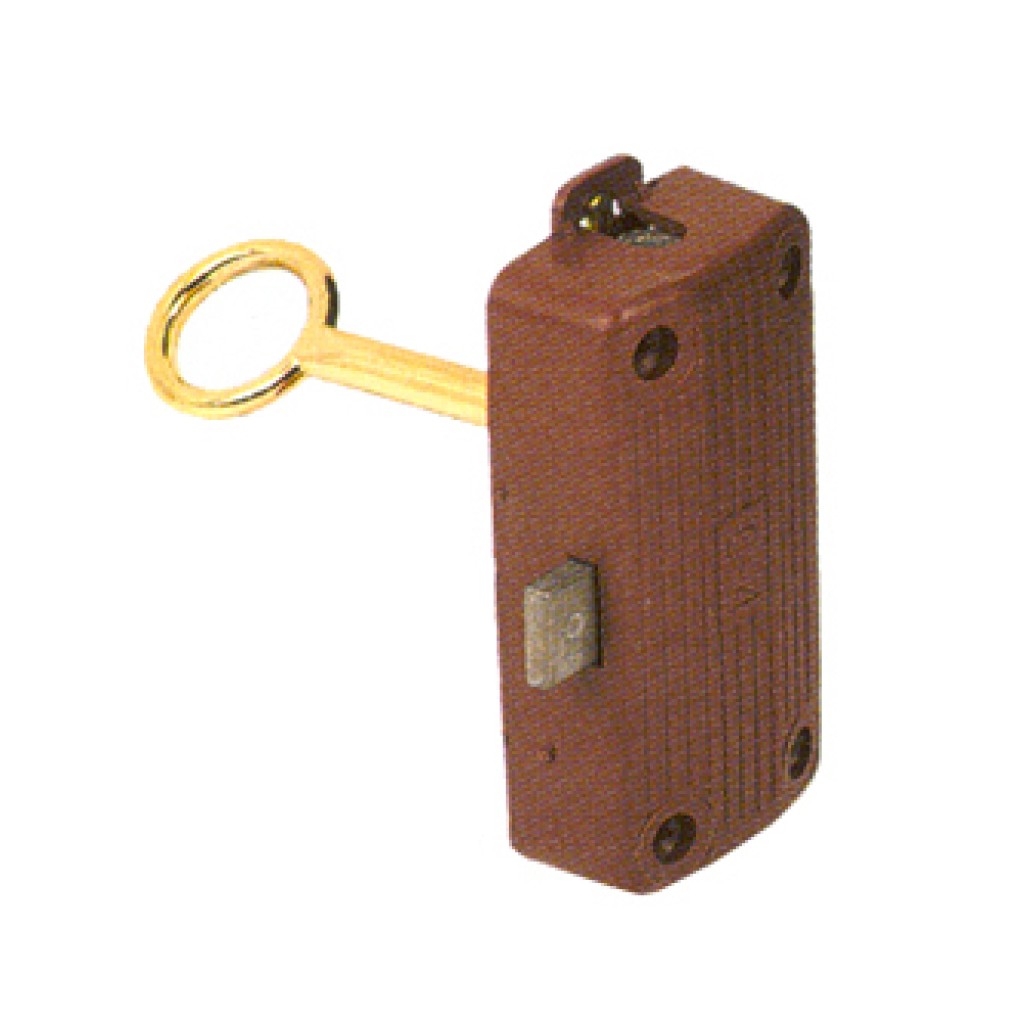 CERRADURA FALLEBA INDAUX MARRON S/LLAVE