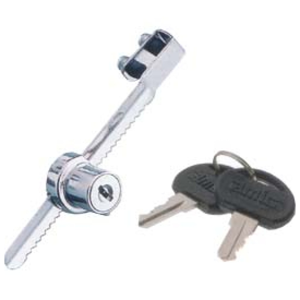 CERRADURA VITRINA N§ 10 - 140 NIQUEL