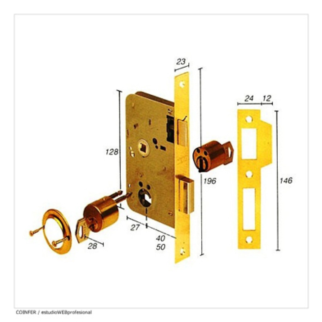 CERRADURA BATON E3510/50 LATON(2010/50)