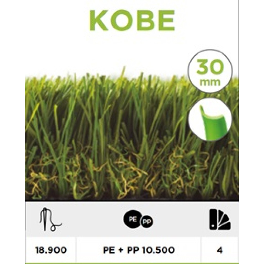 CESPED ARTIFICIAL KOBE   30MM 2 X 20M.