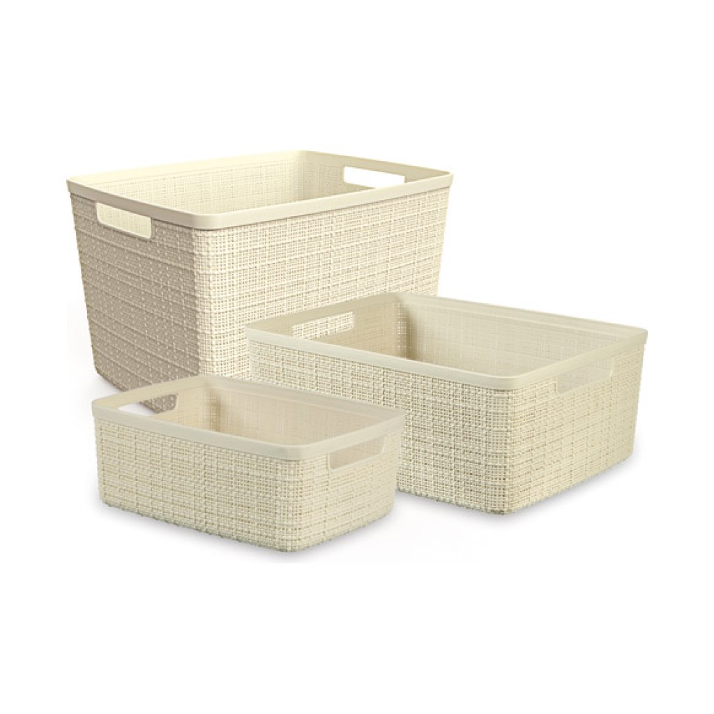 CESTA CUADRADA JUTE 17L   BLANCO ROTO 28