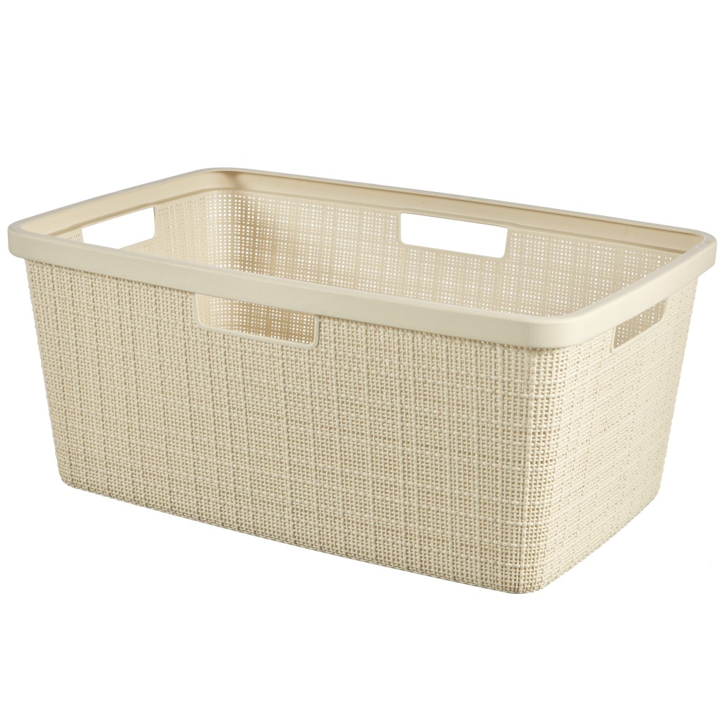 CESTA JUTE 46L            BLANCO ROTO 59
